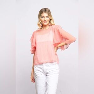 NWT Eva by Eva Franco Suri Top in Coral​